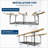 Garage Overhead Storage Racks with Stable Triangle Support - Heavy-Duty Steel Ceiling Mount Racks for Garage Storage, Adjustable Height, 600lbs Capacity Garage Organization System-112898890