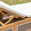 Chaise longue d'extérieur inclinable avec table Karyne