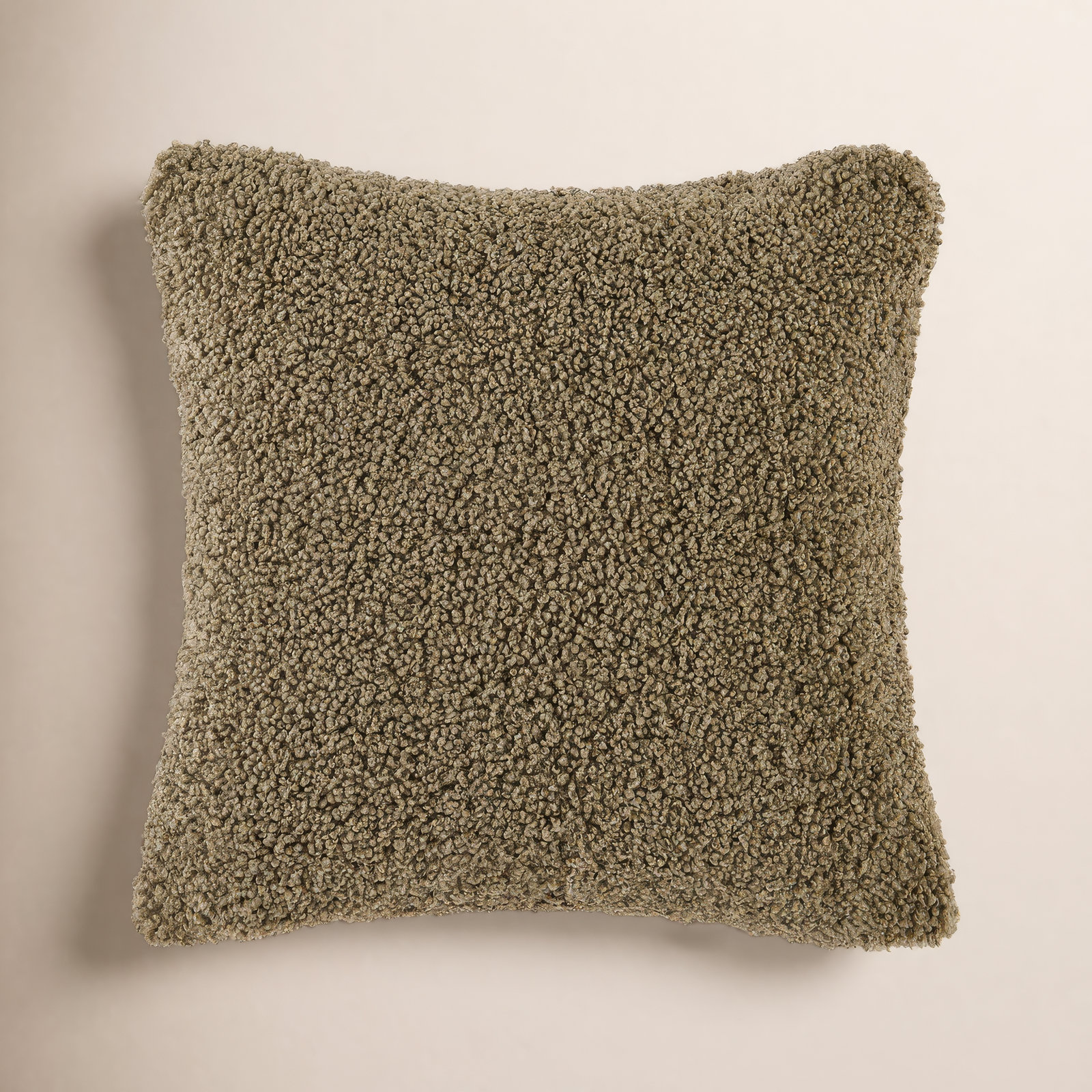 Teddy Throw Pillow, 27"H x 27"W, Dark Oak