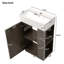 Meuble-lavabo 21,6 po avec lavabo en céramique