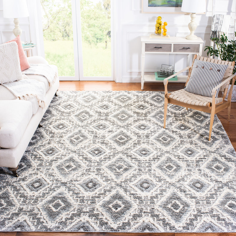 Martha Stewart Lucia Shag Performance Geometric Rug, Rectangle 5'1" X 7'6"
