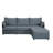 93.7” Sectional Sofa with ottoman-952721956