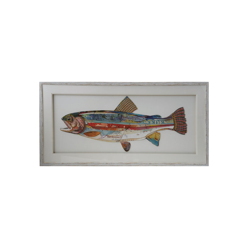 Multicolore, boîte murale en bois et verre