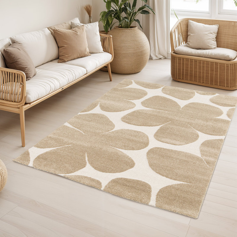 Floral Area Rug, Rectangle 200 x 290 cm