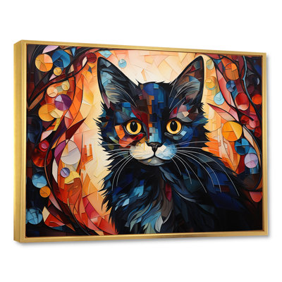 Abstrait Munchkin Marvel Cat Portrait I - décoration murale chat