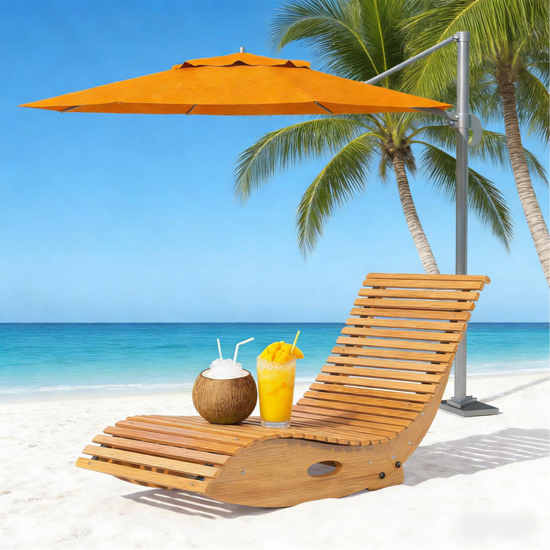 Chaise berçante en bois, chaise berçante d'extérieur