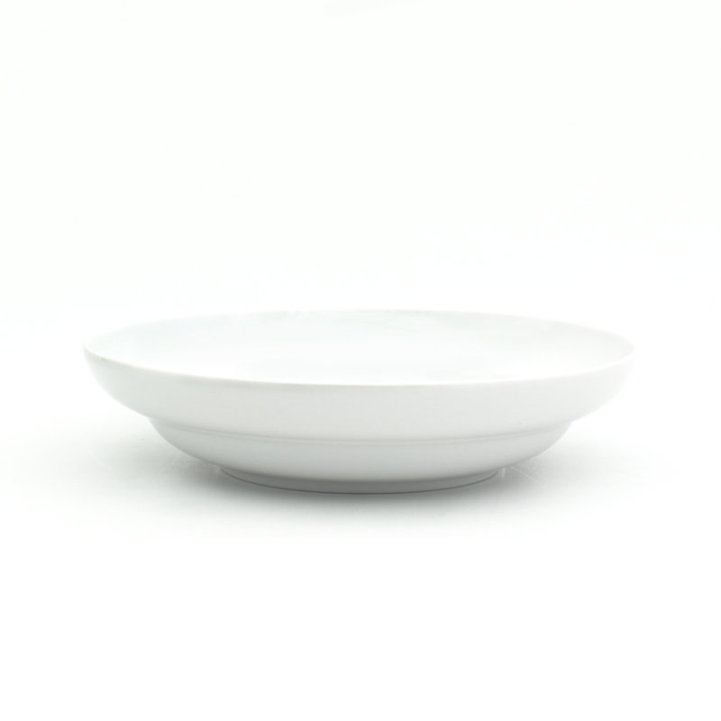 White Ceramic Round Pasta Bowl Set of Four