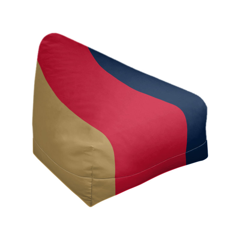 Sac de pois classique, Doré / rouge / bleu, H 30 po x l 27 po x P 27 po