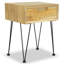 Lou 40cm W Solid Wood Bedside Table