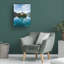 Art mural sur toile tendue - "Château suisse" de Jared Kreiss pour décoration de salon, de chambre à coucher ou de bureau - 18 x 24
