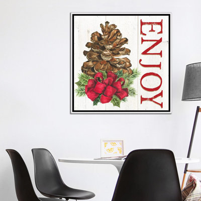 Pomme de pin «Home for the Holiday Enjoy» par Tara Reed - imprimé