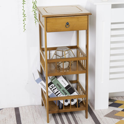 Kasen Solid Wood Plant Stand 2 Tier