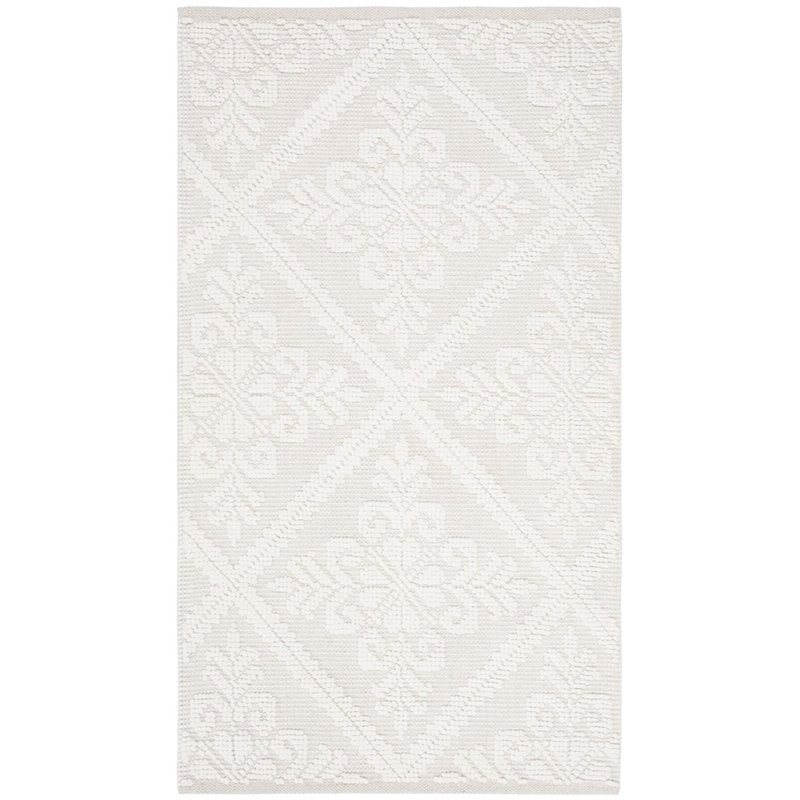 Lauren Ralph Lauren Hand Woven Wool/Cotton Solid Color Rug in Ivory, Rectangle 4' x 6'