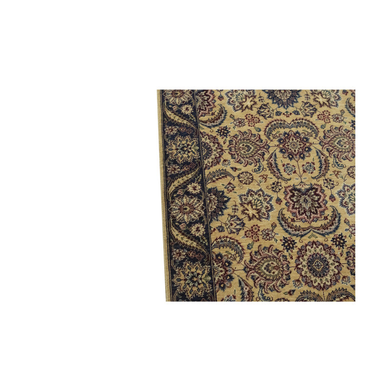 Tapis brun et crème de haute qualité noué à la main Ziegler