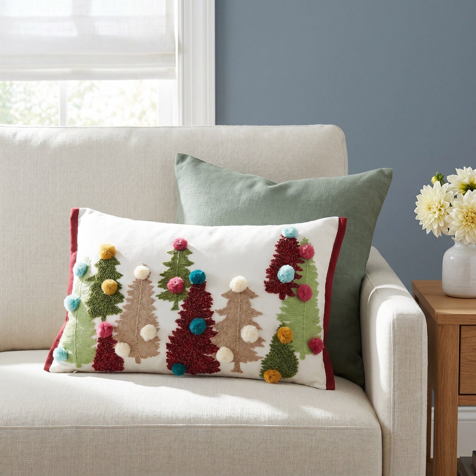 Noelani Collection Cotton Throw Pillow, Pillow Cover Only - No Insert