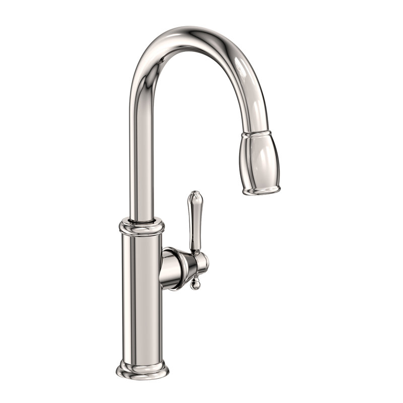 Chesterfield Pull Down Single Handle Kitchen Faucet, Polished Nickel (PVD)