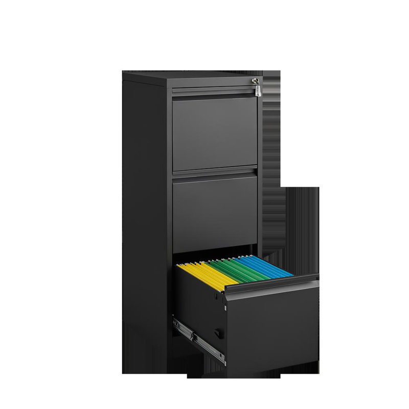 3 Drawer File Cabinet With Lock,two Drawer Filing Cabinet,vertical Metal File Cabinet For Home Office Organizer Storage Cabinet Fit Letter/a4/legal Size File