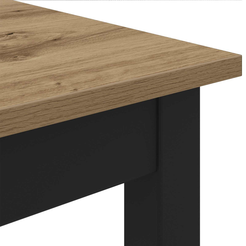 Standing Bar Table Engineered Wood, Light Brown, 105cmH x 200cmL x 100cmW