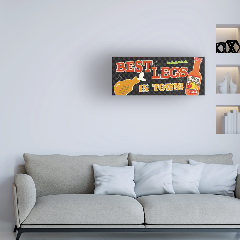  Art mural sur toile foncé Pela Studio BBQ Zing IV, H 14 po x l 32 po