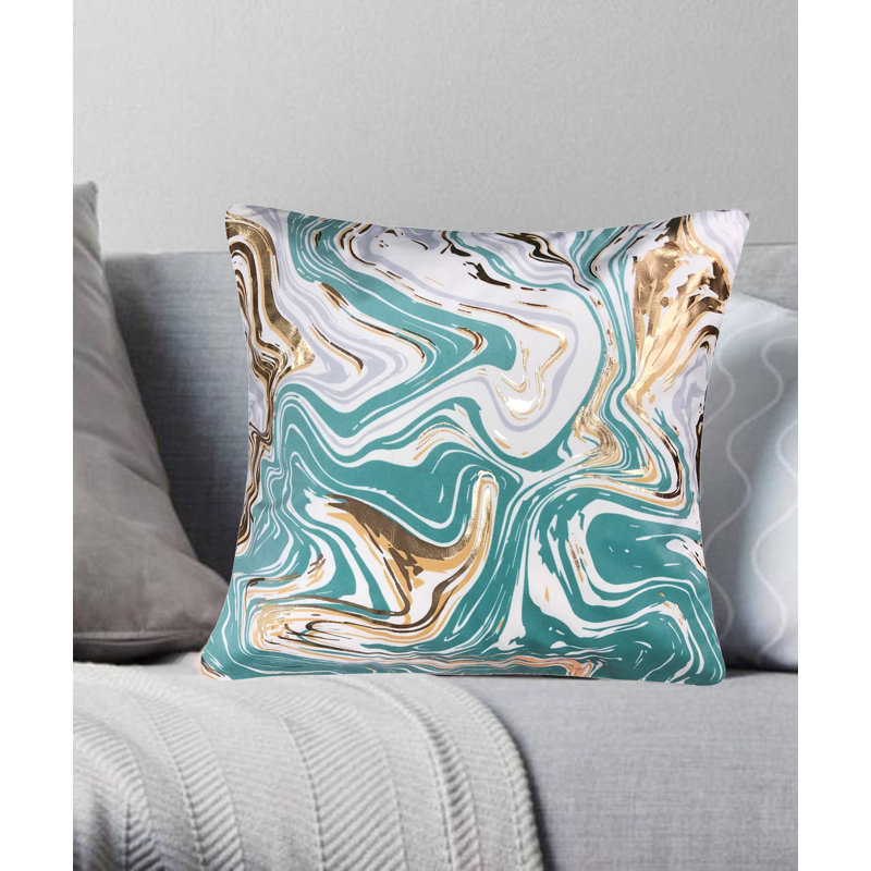 Polyester Pillow, Teal 
