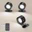 3 Pack Led Wall Sconces Battery Operated With Remote Dimmable Black