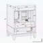 Meuble-lavabo autoportant avec plateau, tiroirs et tablettes en céramique, parfait pour les petites salles de bain-115146782