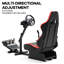 Anman Racing Simulator Cockpit with Red Seat Fits for Logitech, Not Include Steering wheel & Wheels & Pedals and Shifter Handbrake