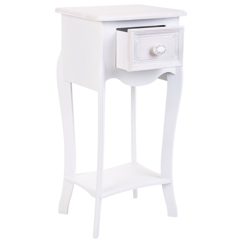 Lorie 34cm W Manufactured Wood Bedside Table