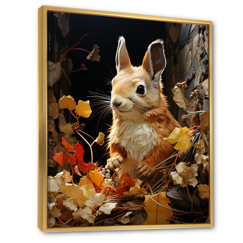 «Brown Squirrel Squirrels Sanctuary An», reproduction d'art sur toile, animaux, H 32 po x l 24 po x P 1 po
