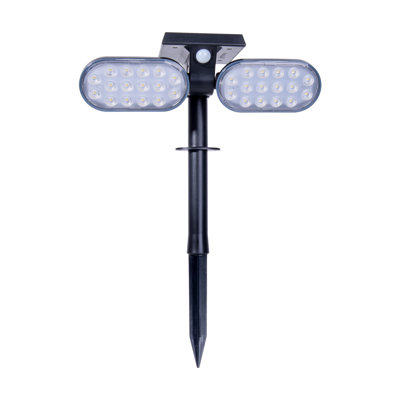 Aryadne Black 31.9Cm H Solar Powered Integrated LED Work Light