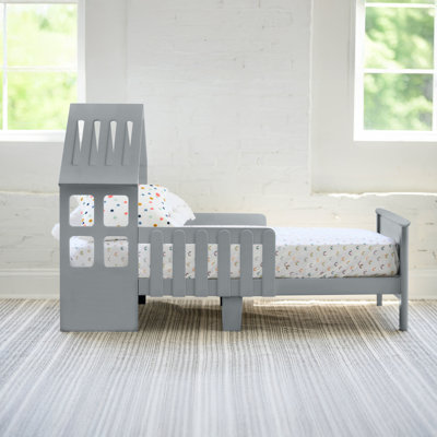 Lil' House Toddler Bed, Silver Drop