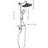 10" Rainfall Showerhead Installation With 4 Hand Shower, Adjustable Slide Bar, Soap Dish In Brushed Nickel Bathroom Dish, Fixture