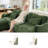 Chenille  Loveseat (Green)