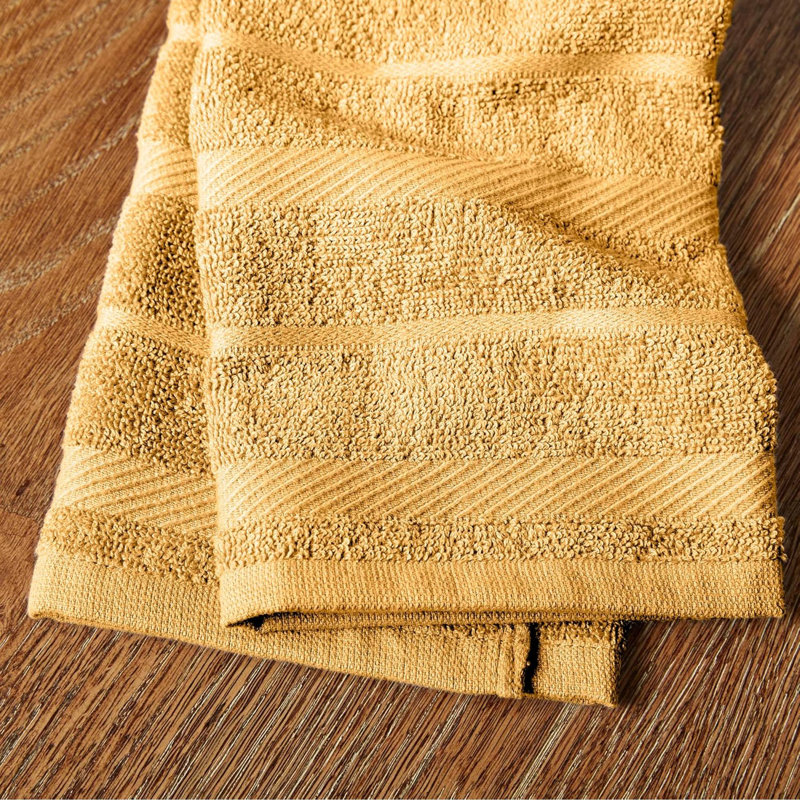Albany Kitchen Towel 4-Pack Set, Orange Sorbet