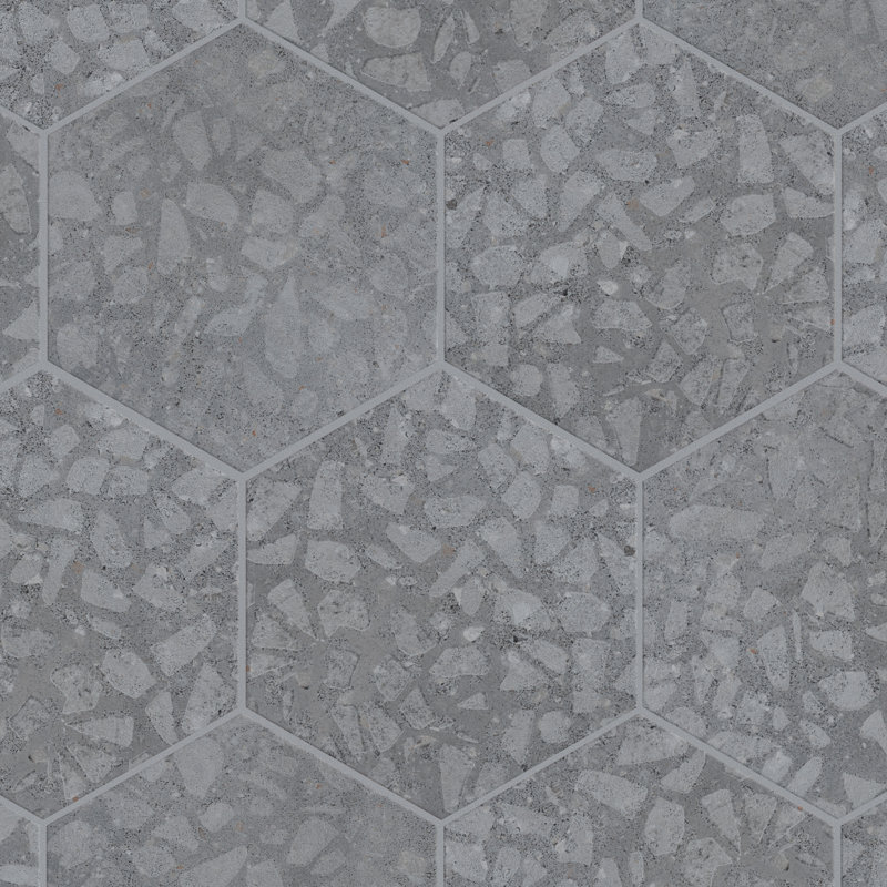 Recycle 9" x 10" Porcelain Stone Look Wall & Floor Tile