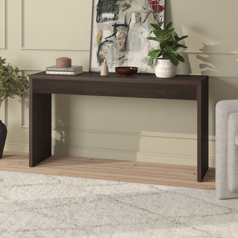 Adyson 139.7Cm Console Table, Alder Brown