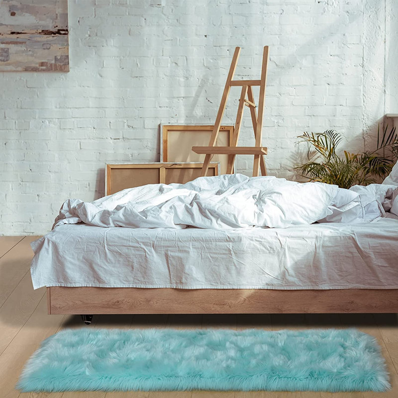Chevez Faux Sheepskin Indoor Rug, Runner 2' x 5'