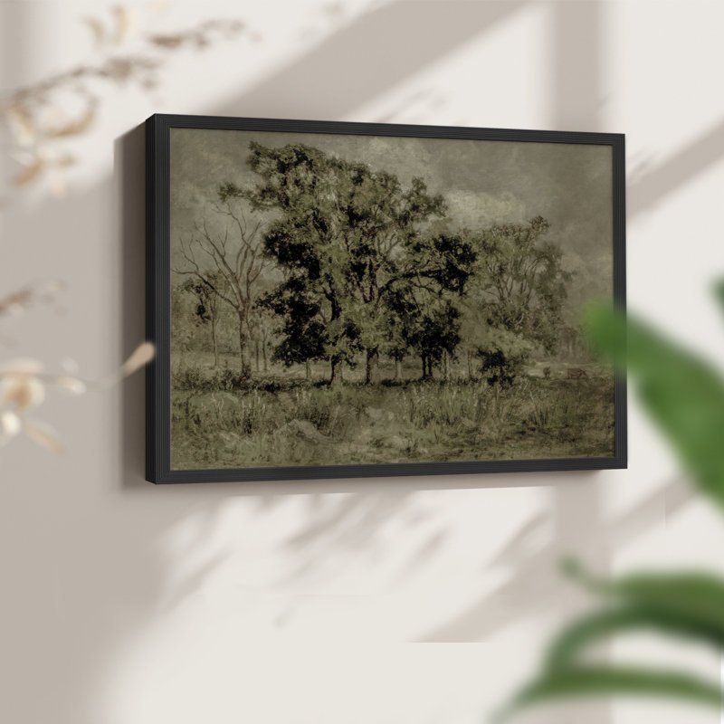 Paysages rétro-DCCX III-Reproduction encadrée - réaménageable, 16" H x 20" W, Black