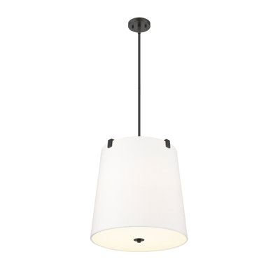 Luminaire suspendu 5 lumières Kohlman en nickel brossé