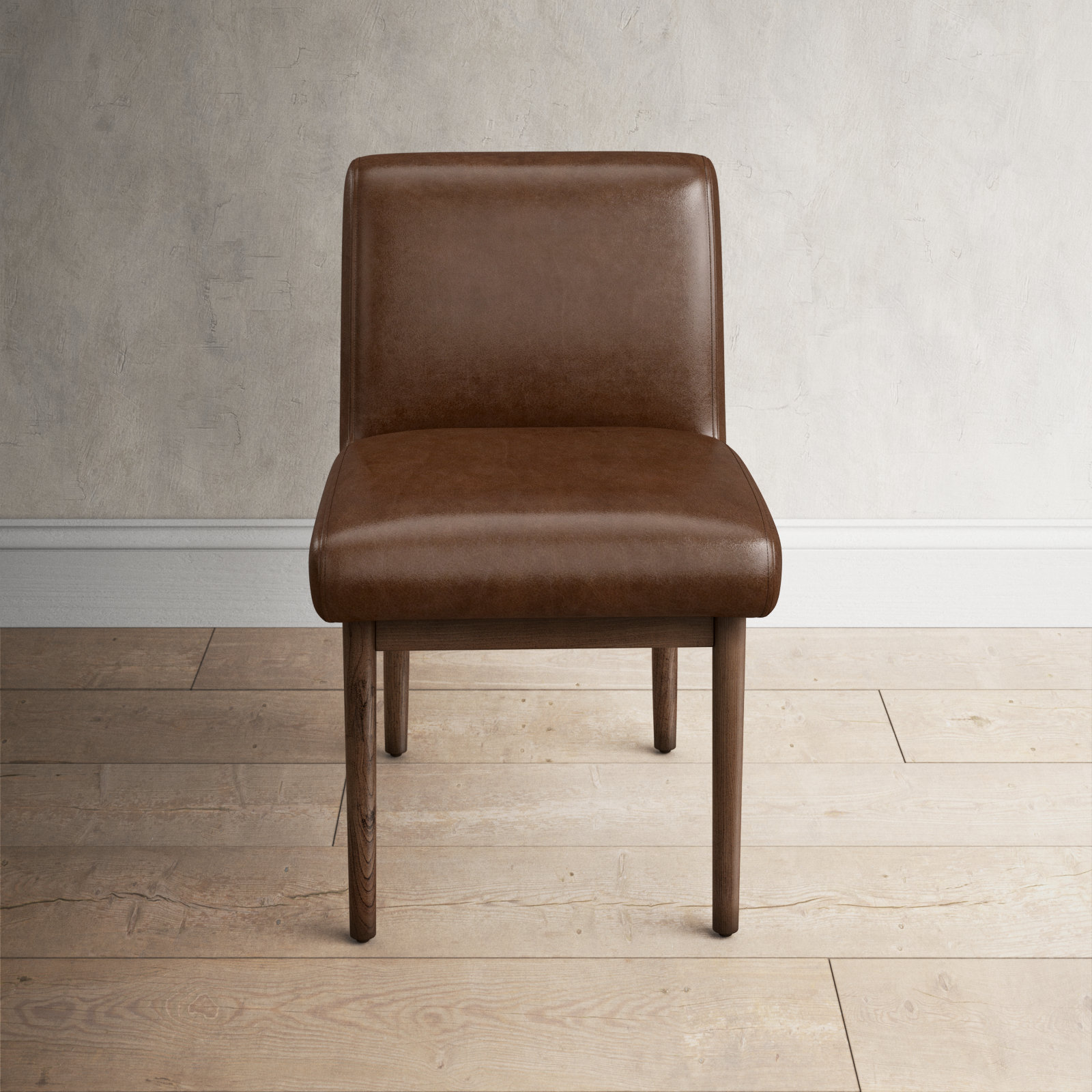 Leather look best sale dining chairs