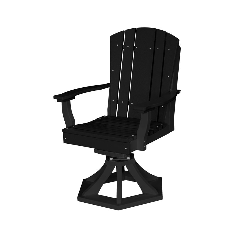  Chaise d'extérieur coulissante en polywood, Noir