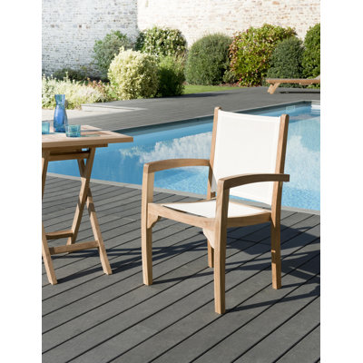 Woehler Patio Dining Armchair with Cushion