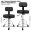 Tabouret tournant à 360 ° réglable - Siège de selle robuste avec coussin éponge de 9,8 cm