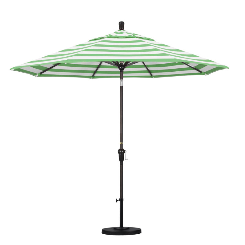 Parasol 9 'Market Sunbrella, Manivelle, Bronze, Sunbrella® régate Cabana