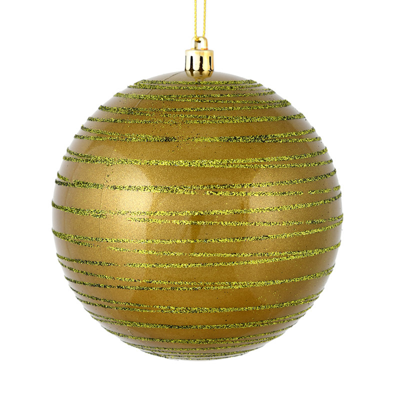 Ornement boule de bonbon, Olive
