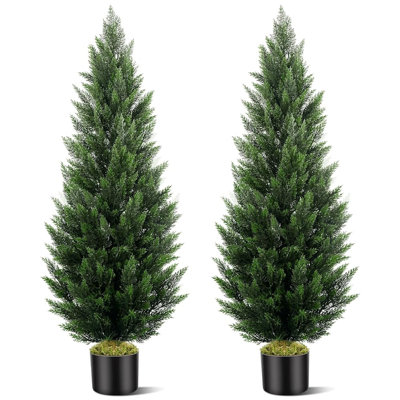 59''Artificial Cedar Tree Set In A Pot