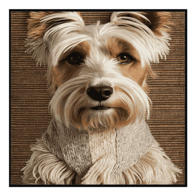 Washable Cesky Terrier Dogs Area Rug