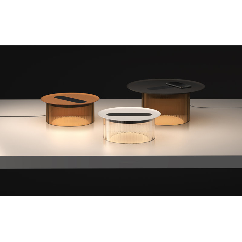 Carousel Table, Bronze, Teracotta, 6.9" H X 16" W X 16" D