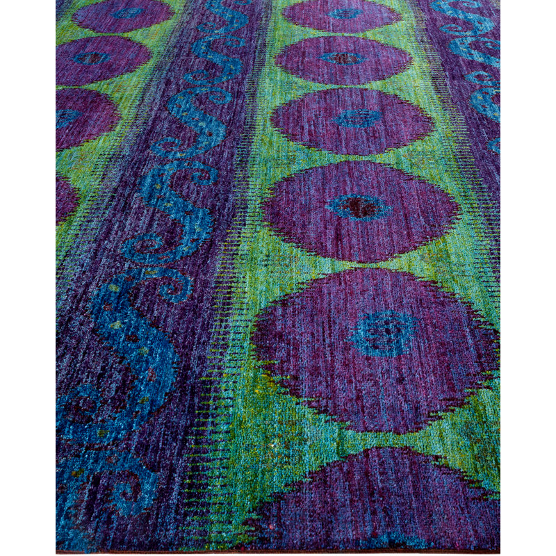 Contemporary One-of-a-Kind 9' 0" X 12' 0" Hand Knotted Area Rug