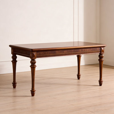 American-style Vintage Carved Design Dining Table
